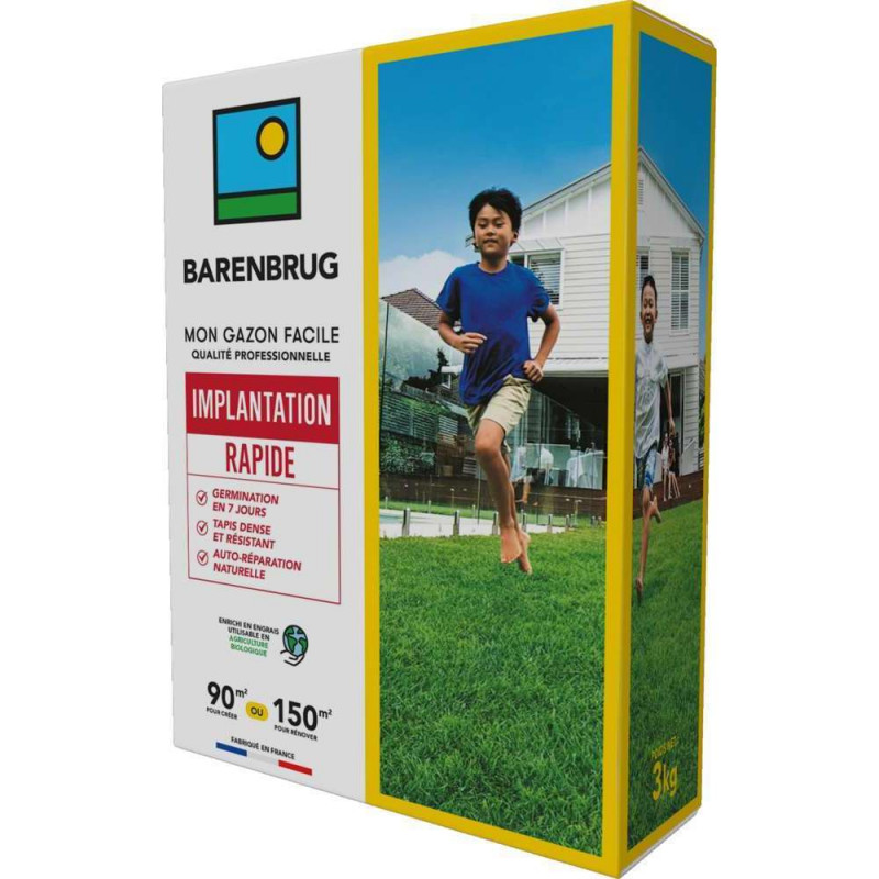 Gazon Implantation rapide - boite de 3kg
