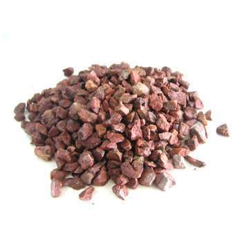 Gravillon concassé rouge ghorr 6/14 en sac de 25 k