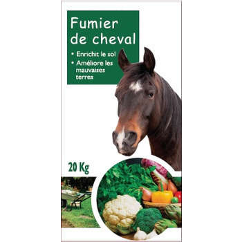 Fumier de cheval : sac 20kg