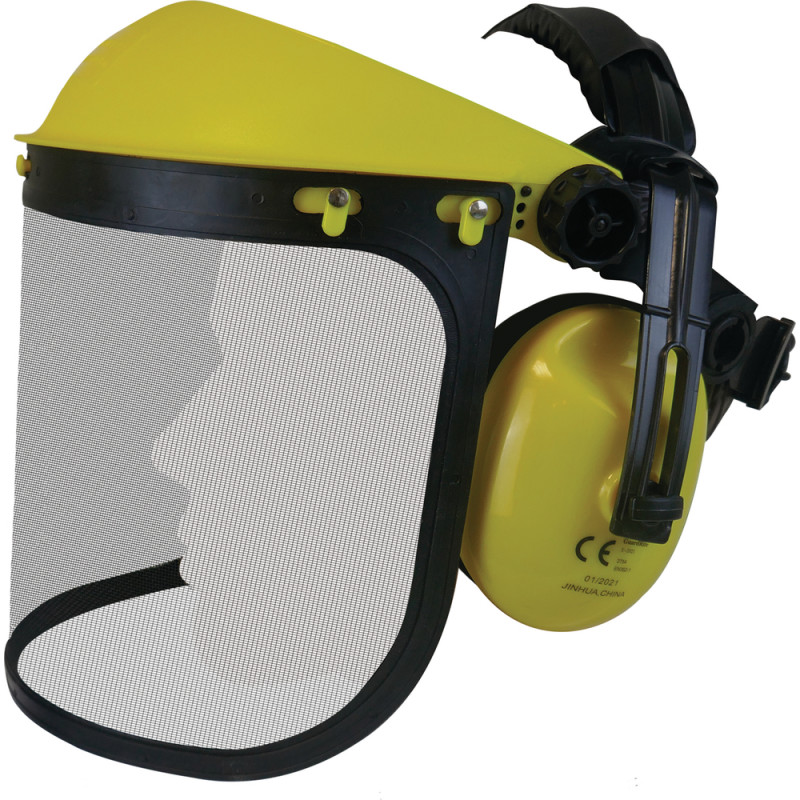 Vvisiere de protection + casque anti-bruit techni-
