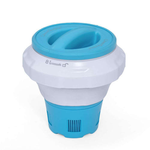 Flotteur chimique pour piscine avec gant - 18,6x18