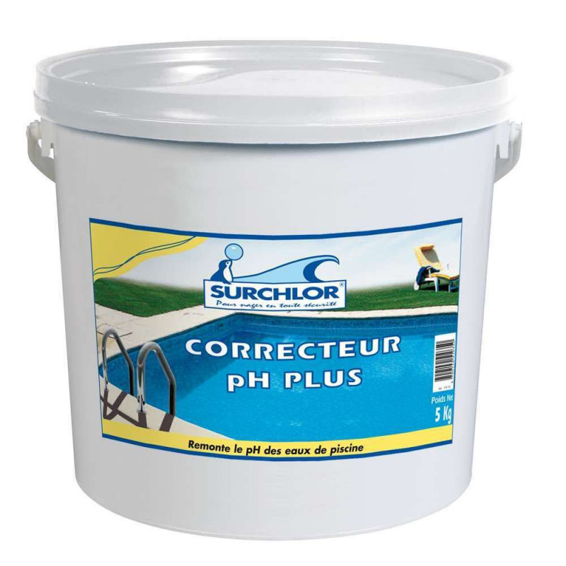 Correcteur pH PLUS pour piscine SURCHLOR - 5 kg