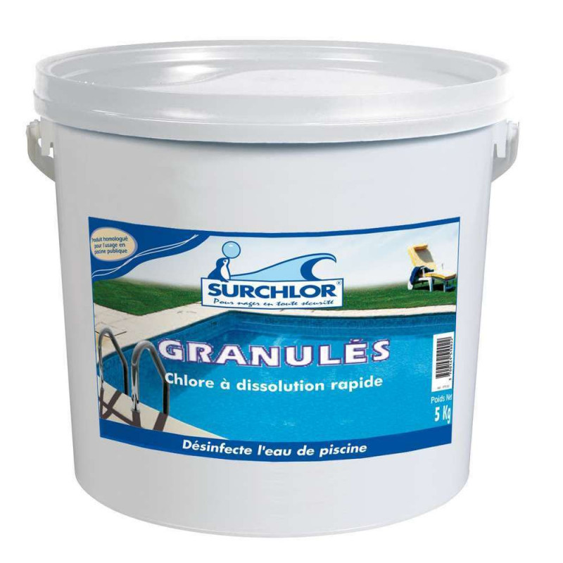 Chlore rapide granules surchlor : 5 kg