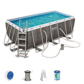 Piscine hors-sol rect. Power Steel 412x201