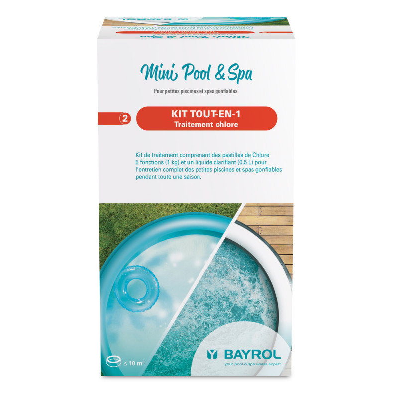 Kit de traitement avec chlore pour piscine hors so