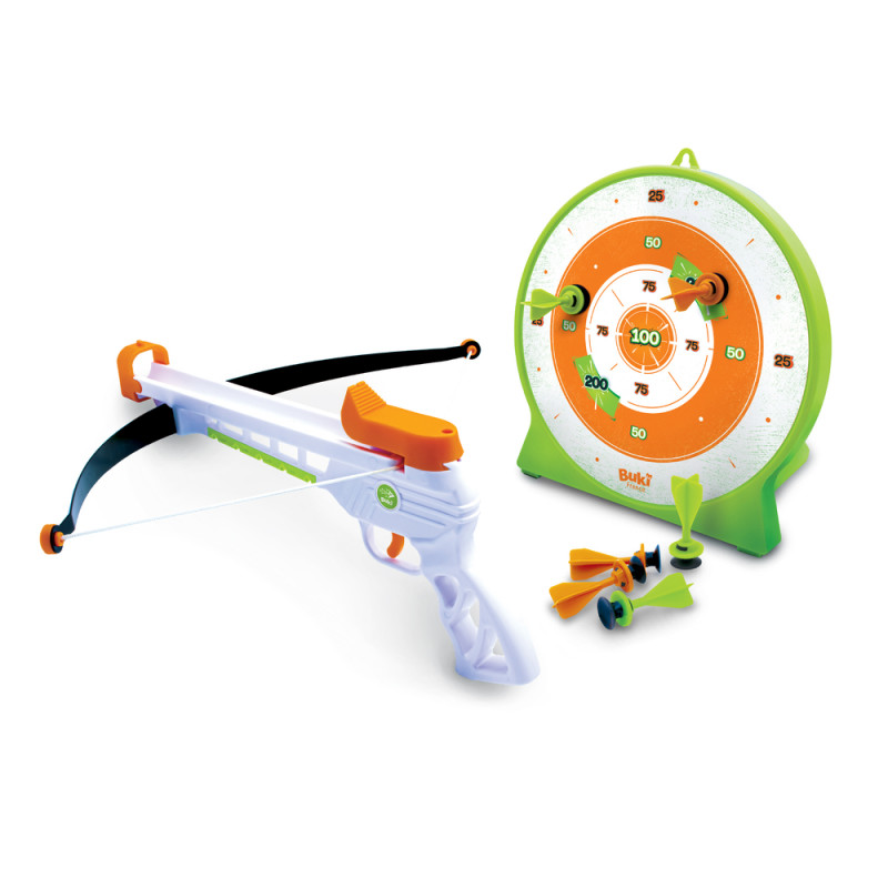 Arbalète en plastique et son set de jeu