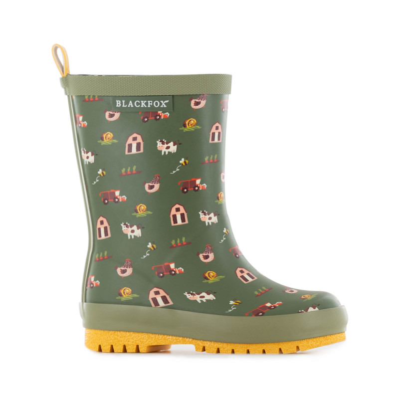 Bottes pour enfant 'Kansas', coloris kaki avec mot