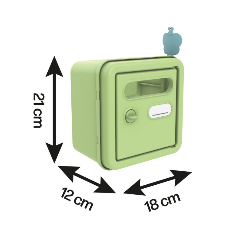 Boîte aux lettres pour enfant, coloris vert - L. 1