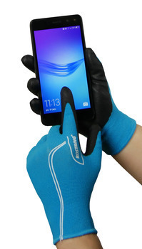 Gants Pre Ado Garcon Noir Paume Maxteen T10-12 ans