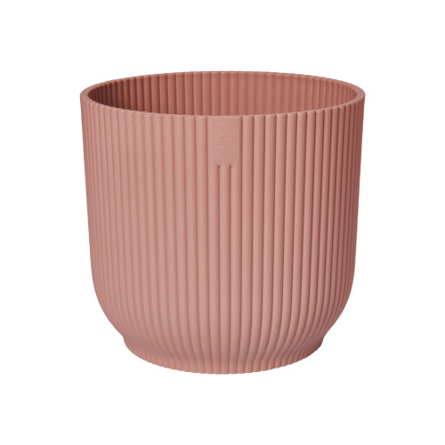 Cache-pot Vibes Fold rond Ø25cm rose poudré