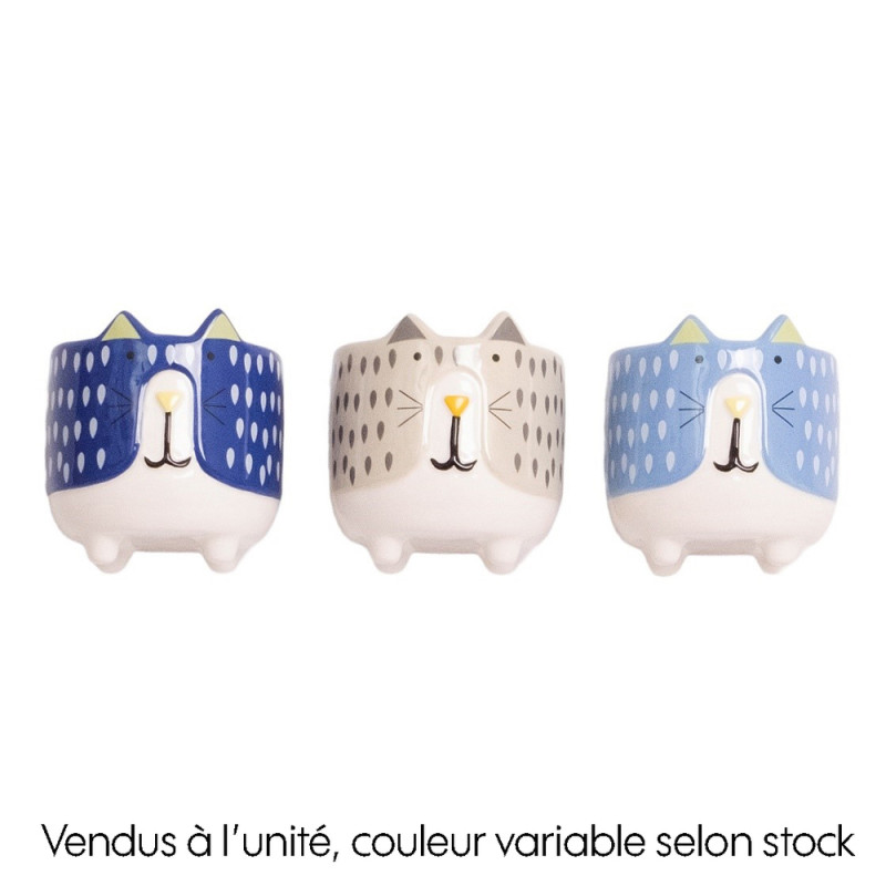Cache-pot chat magnétique, plusieurs coloris dispo