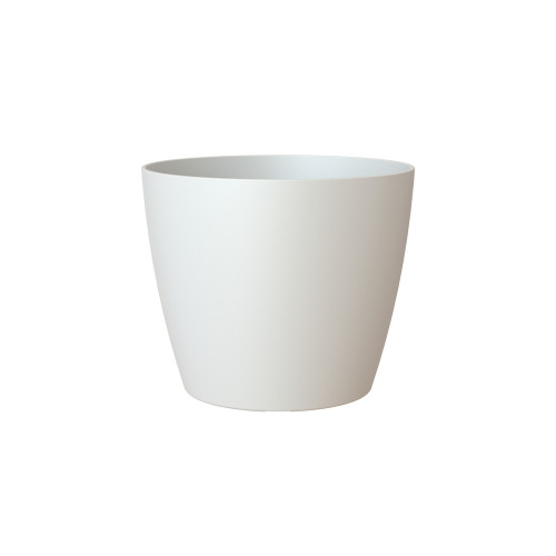 Cache-pot d'intérieur en plastique San Remo blanc