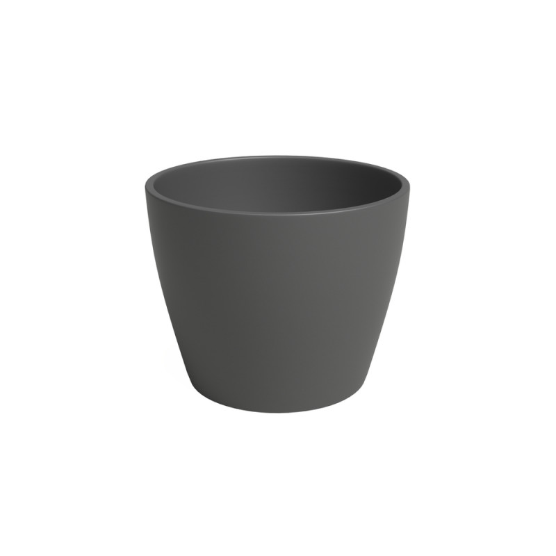 Cache-pot Nubia Cactus en céramique, coloris anthr