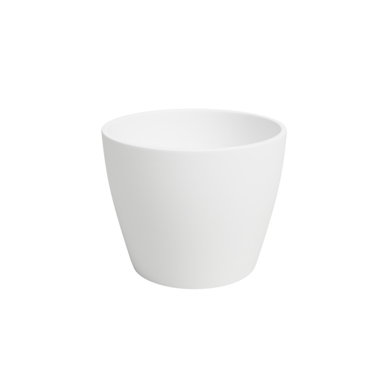 Cache-pot Nubia Cactus en céramique, coloris blanc