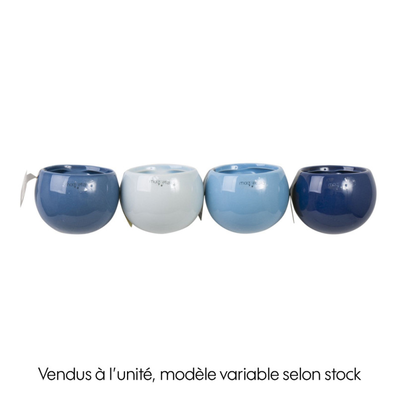 Cache-pot bleu magnétique, plusieurs coloris dispo