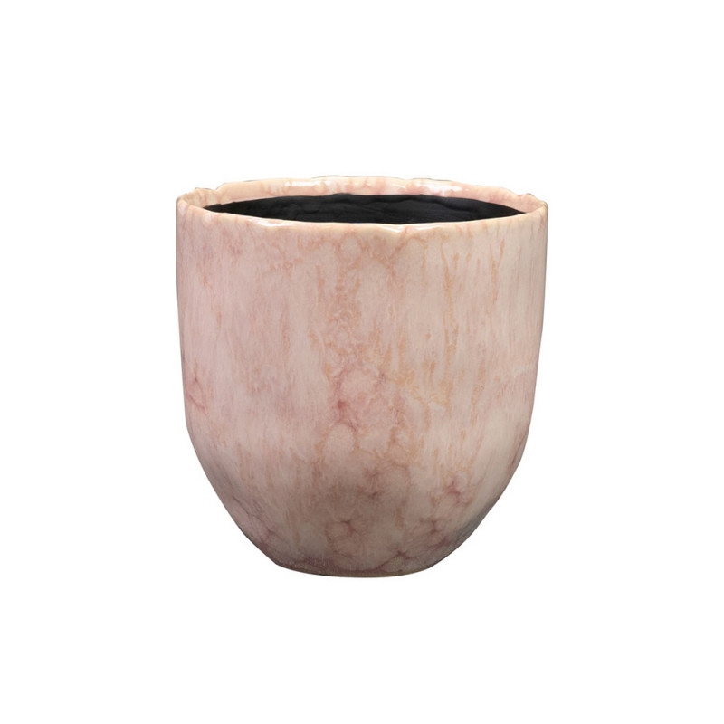 Cache-pot Davide rose D. 13 H. 13cm