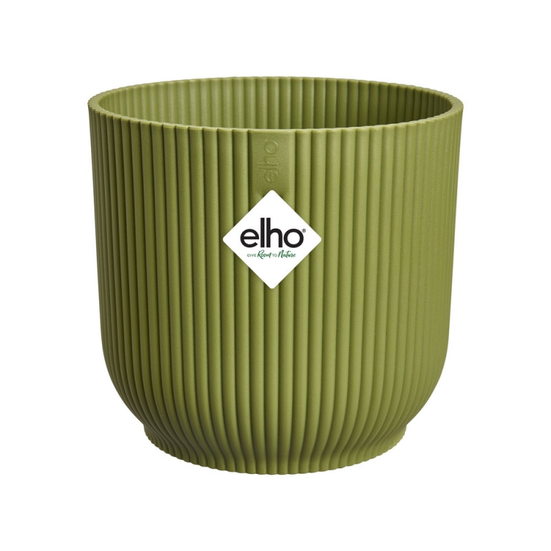 Cache-pot rond Vibes Fold, coloris vert fougère -