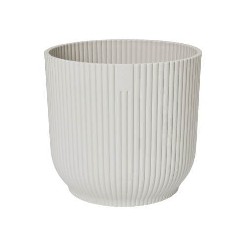 Cache-pot Vibes Fold, coloris blanc lin - D. 11cm
