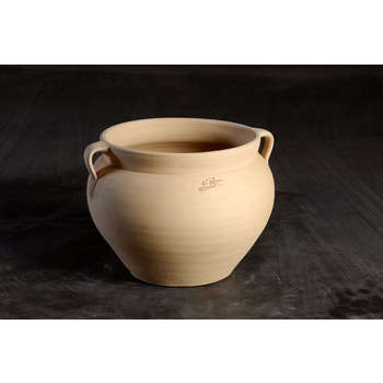 Pot boule avec 2 anses en terre cuite Ø 32 x H. 30