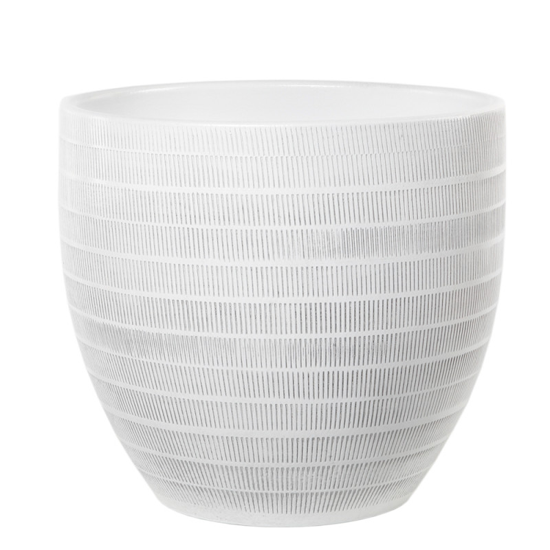 Cache-pot Le Havre 20-01W Ø39cm Ht 35cm Blanc