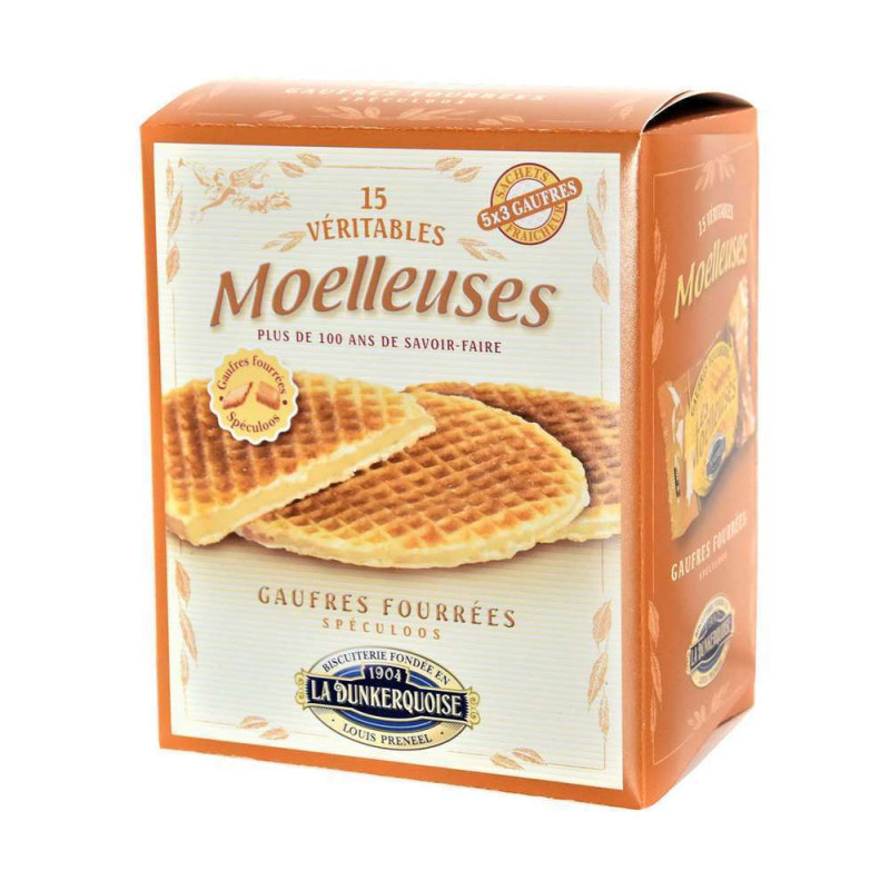 Gaufres Les Moelleuses fourrées spéculoos 300g