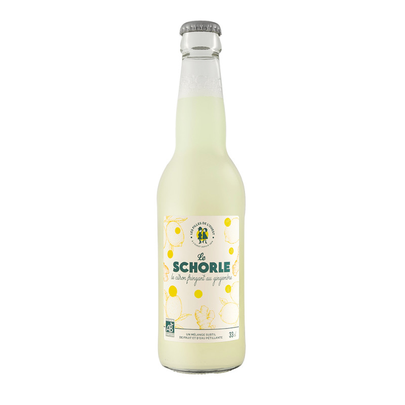 Boisson bio sans alcool 'Le Schorle', citron et gi