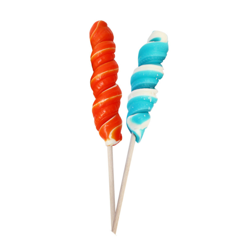 Sucette tortillon, parfums aux fruits assortis - 4
