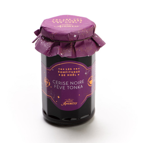 Confiture de cerise noire et fève tonka - 270g