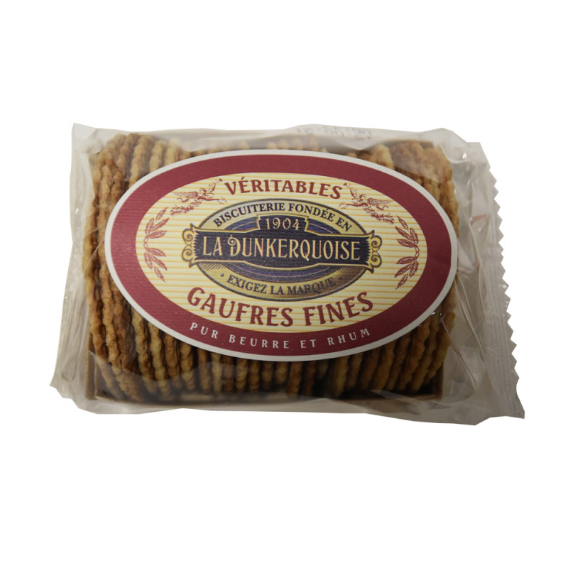 Gaufres fines pur beurre et rhum - 175g