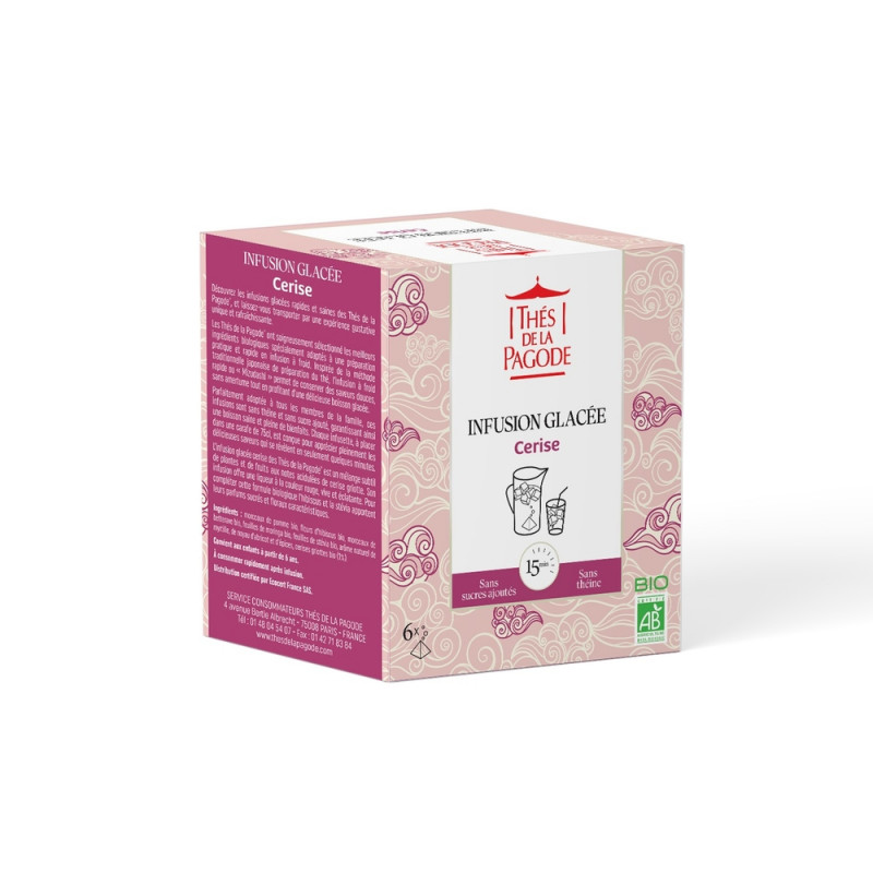Infusion glacée bio à la cerise - 6 sachets