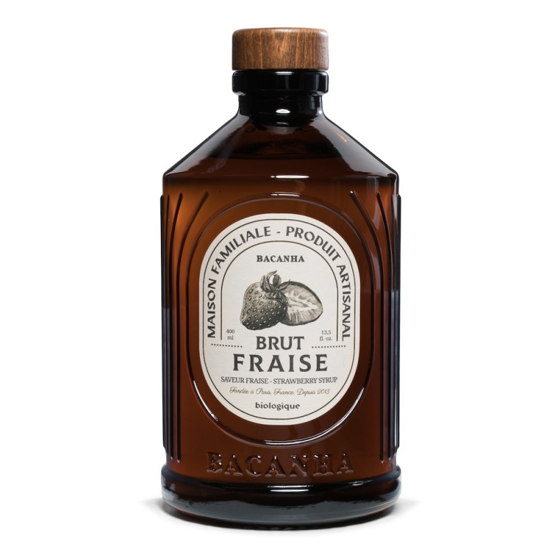 Sirop de fraise brut bio - 400ml