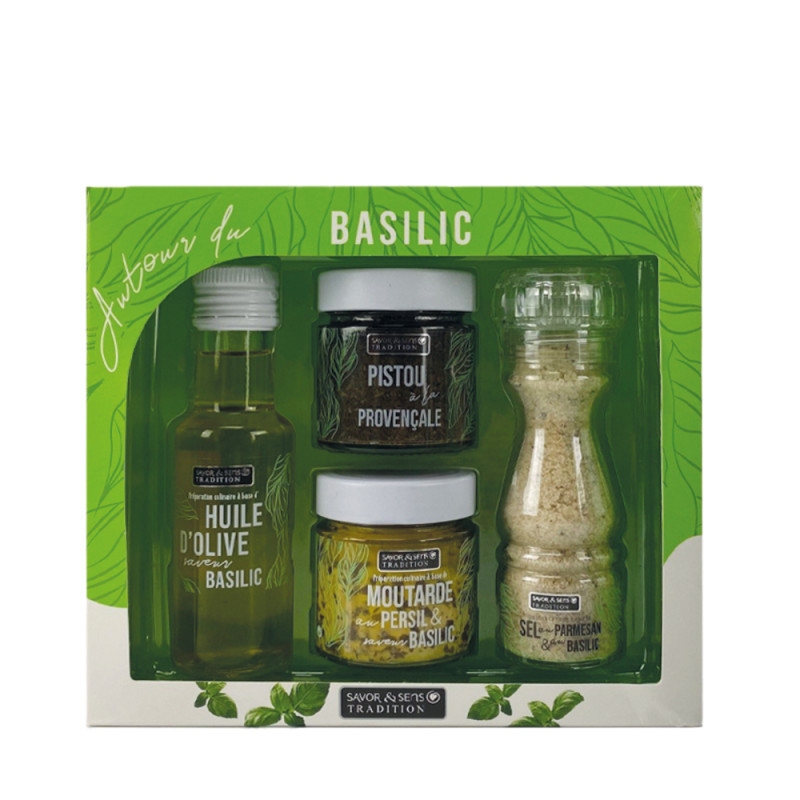 Coffret autour du basilic