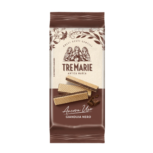 Gaufrettes au chocolat gianduja noir - 36g