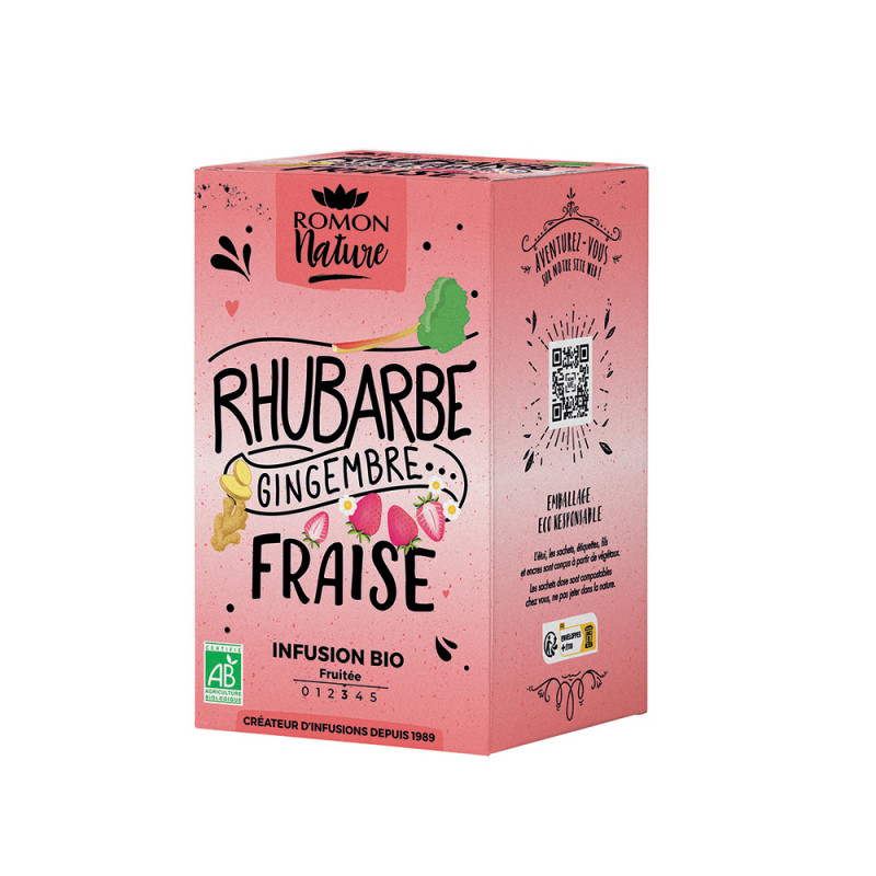 Infusion bio : rhubarbe, gingembre et fraise - 16