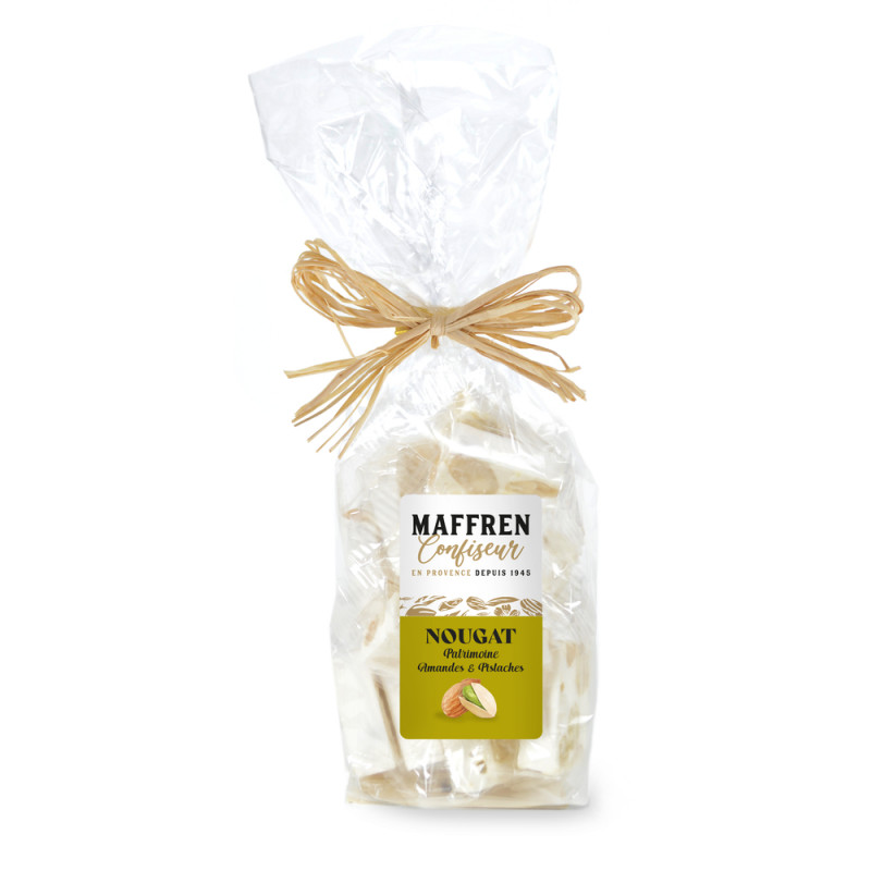 Nougat Patrimoine avec amandes et pistaches : sach
