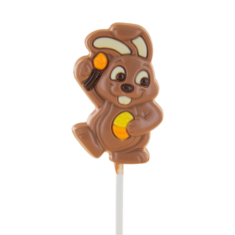 Sucette 'Pablo le lapin', en chocolat au lait - 25