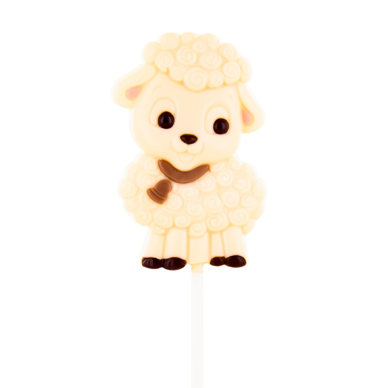 Sucette mouton Betty , en chocolat au lait - 25g