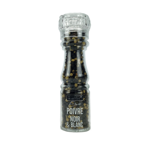 Duo de poivres noir et blanc - 70g