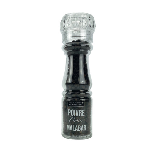 Poivre noir Malabar des Indes - 65g
