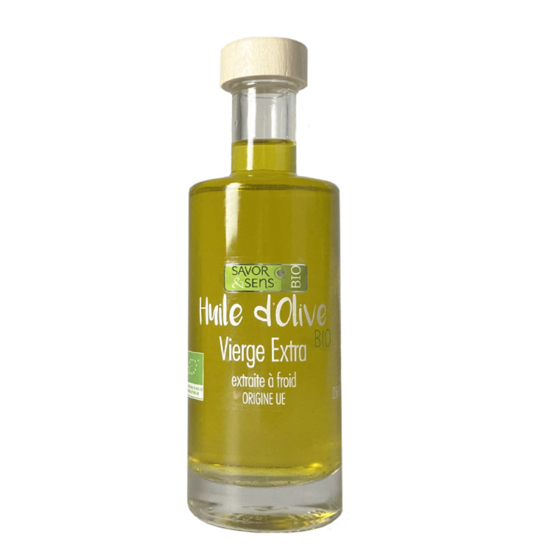 Huile d'olive vierge extra bio, extraite à froid -