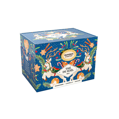Coffret thé noir de Noël bio, gingembre et cannell
