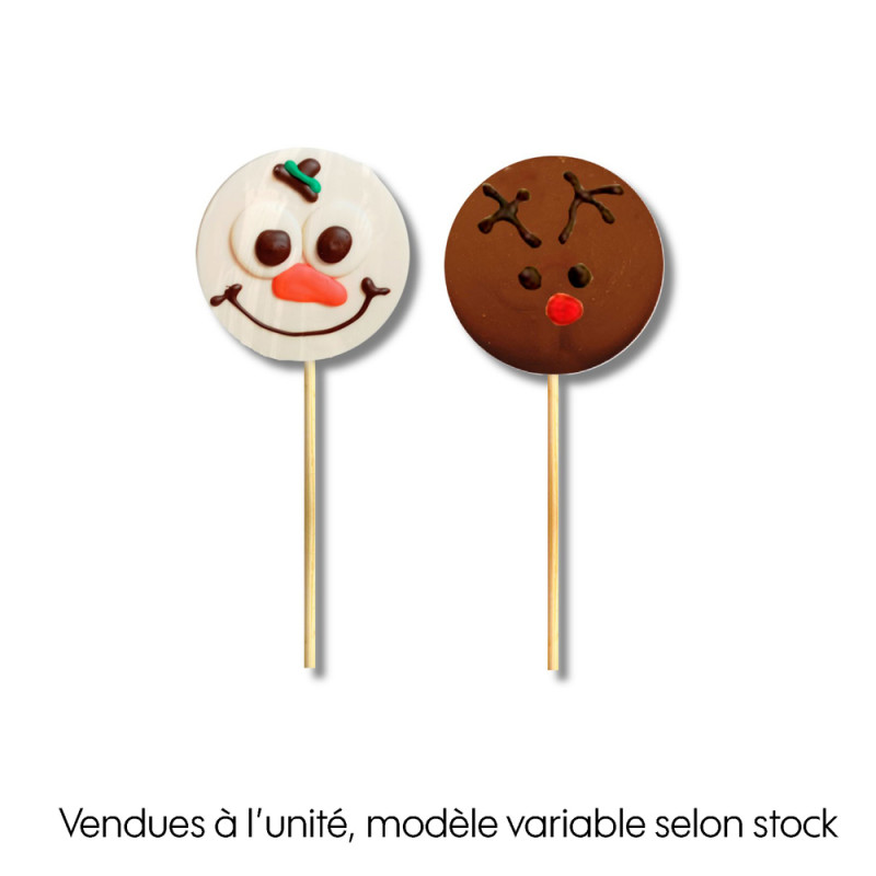 Sucette en chocolat : Ptites bouilles - 40g