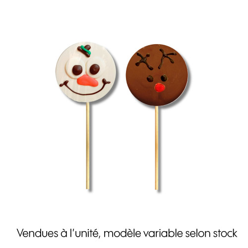 Sucette en chocolat : Ptites bouilles - 40g