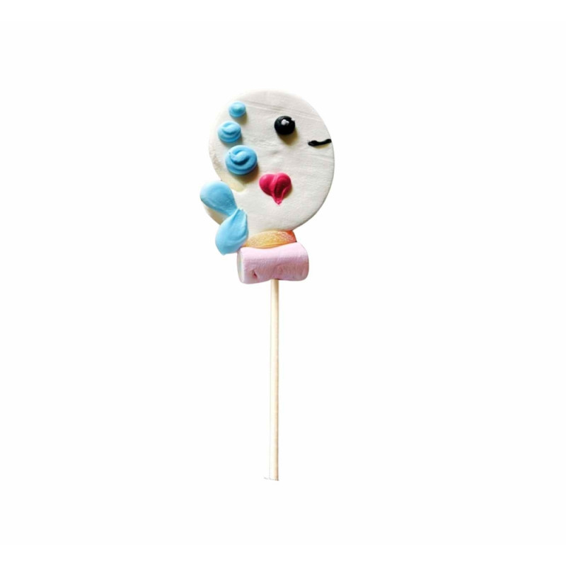 Confiserie brochette guimauve 'Louna la baleine' -
