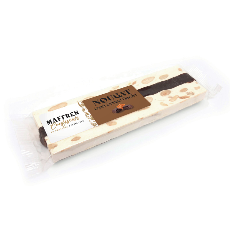 Nougat, cur caramel et chocolat : barre 100g
