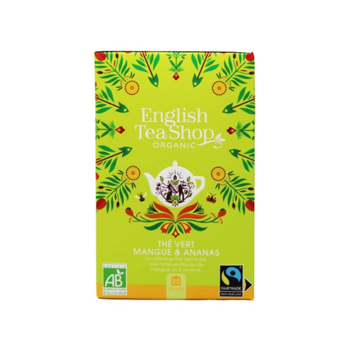 Thé vert bio à la mangue et à l'ananas - 20 sachet
