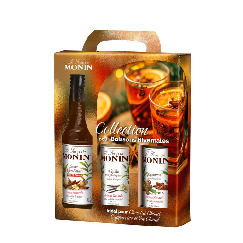 Coffret sirops pour des boissons hivernales - 3x25