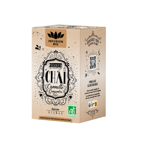 Infusion bio : Secret Chaï, 16 sachets