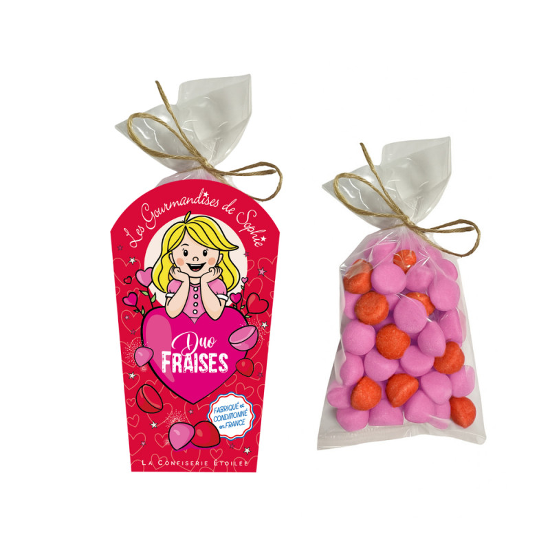 Pot gourmand 'duo fraises' - 150g
