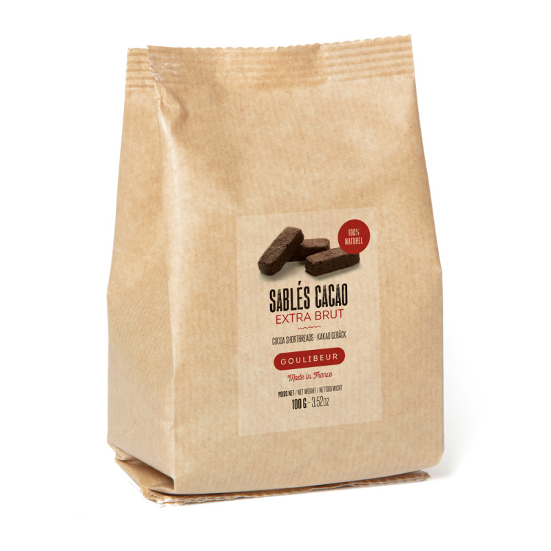 Sablés cacao, extra brut 100g
